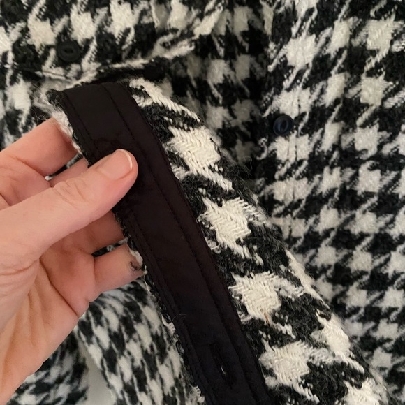 Revolve L’Academie Wool Houndstooth Shirt Jacket size Small - Picture 7 of 9